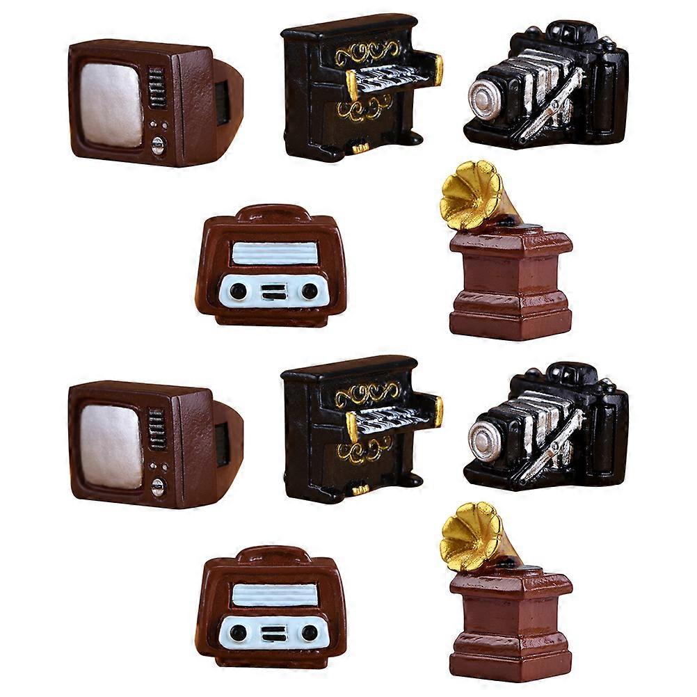 Retro Miniature Craft Ornaments Ideal For Household Crafts In Assorted Color Perfect For Home And Office Settings 10Pcs
