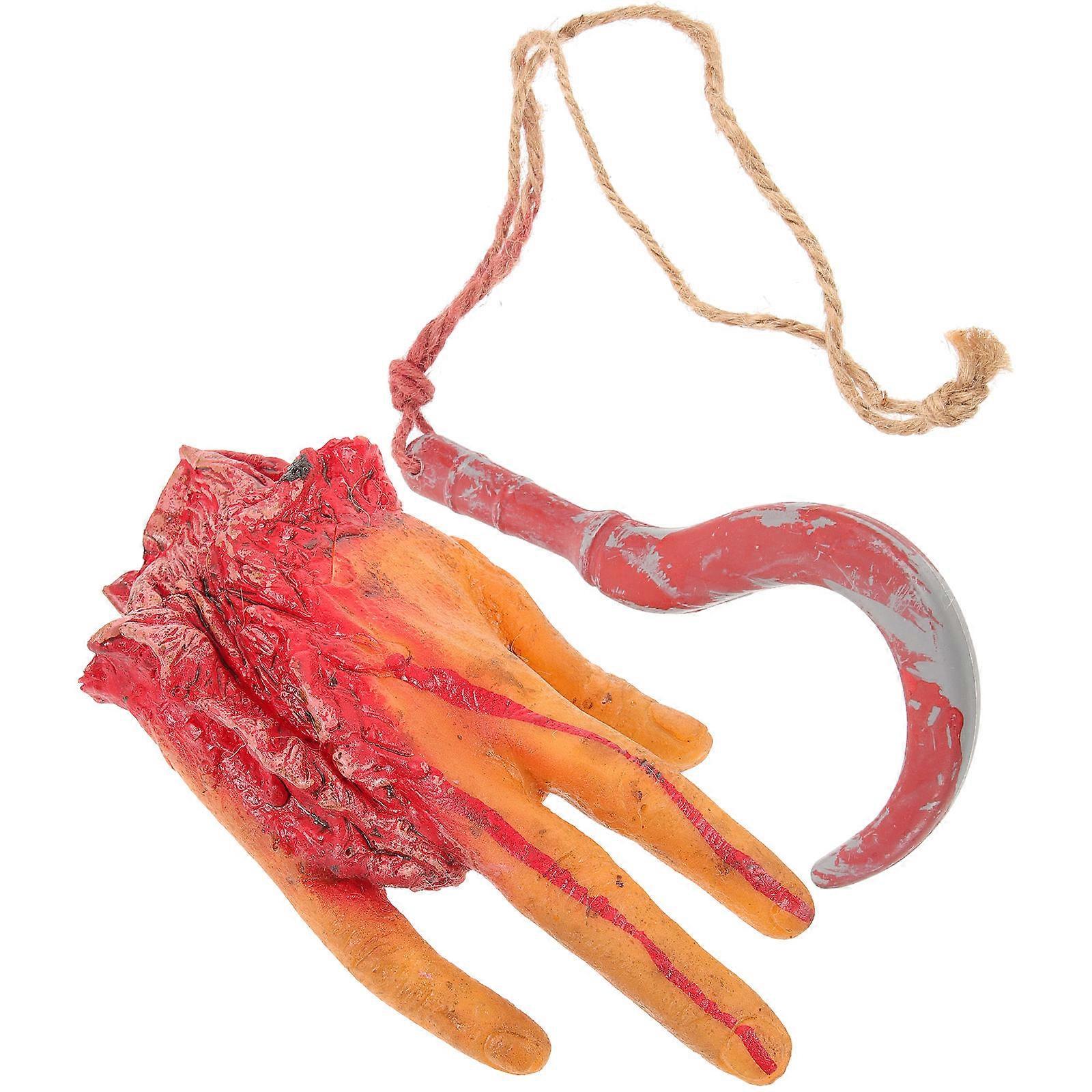 Realistic Broken Hand Props For Halloween Decorations 19.5x10cm Scare Prank Effect 1 Set