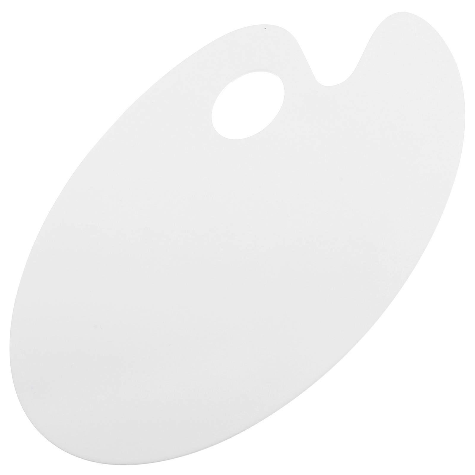 Durable Acrylic Mixing Plate For Painting Board Users And Kids 25.00X15.00X0.30CM Practical Oval Shape 1Pack