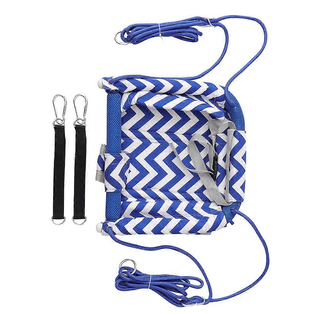 Hanging Swing Toy For Outdoor Playtime And Garden Entertainment 35X35X17CM Blue Canvas Swing Chair 1Pack