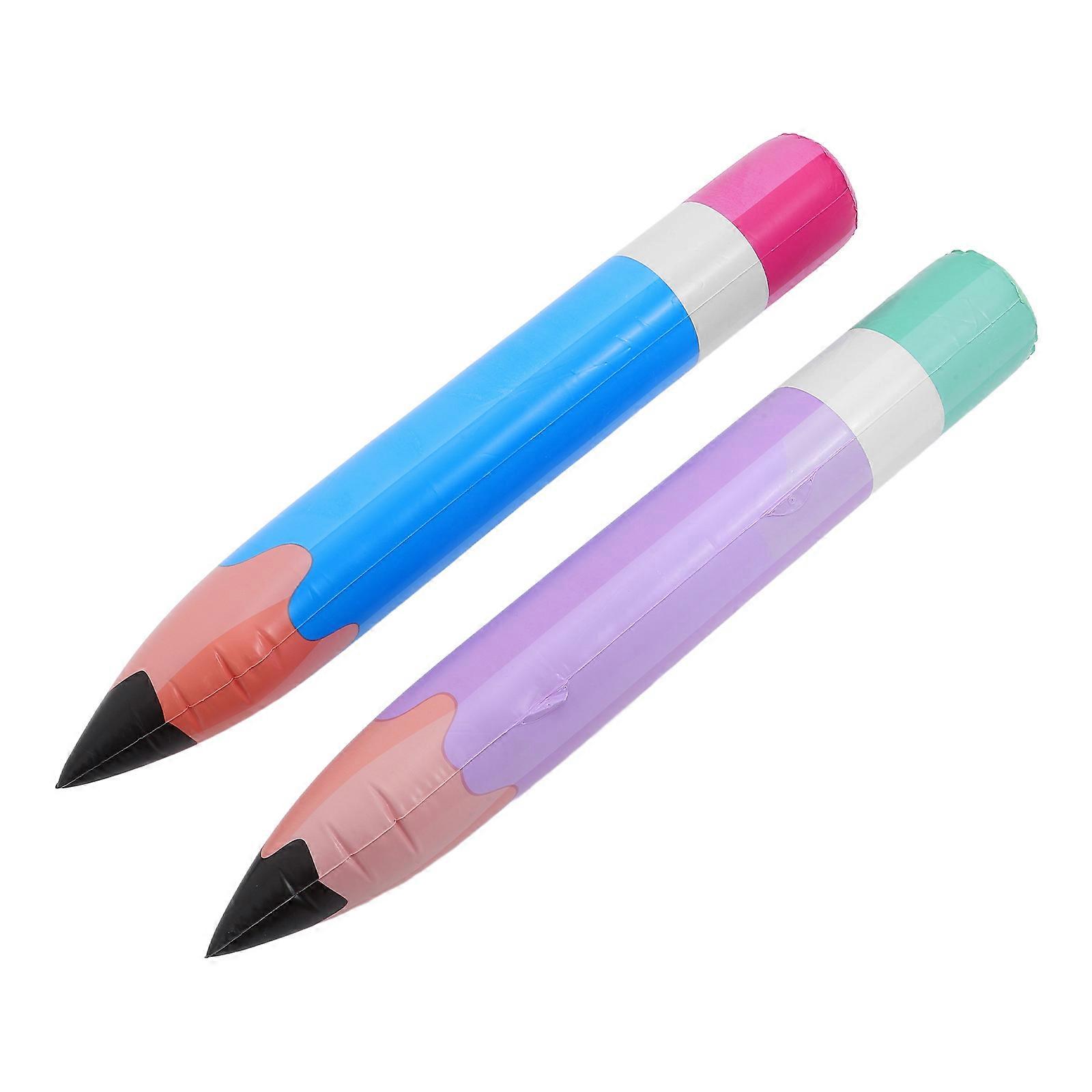Inflatable Crayon Props Tall PVC Decorative Classroom Party Birthday Favor