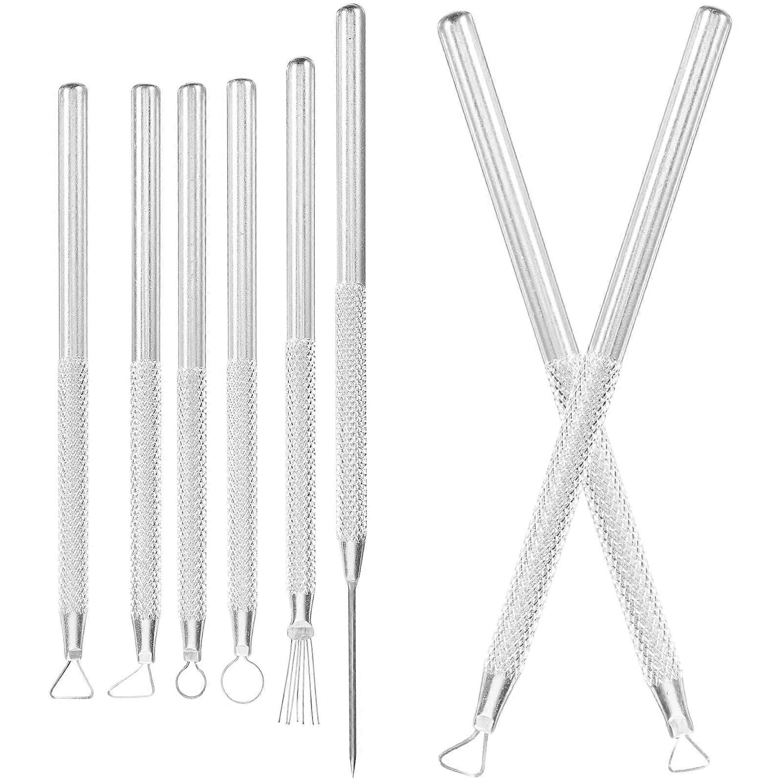 Clay Detail Tools For 8Pcs Pottery Needles Silver Ideal For Pottery Making