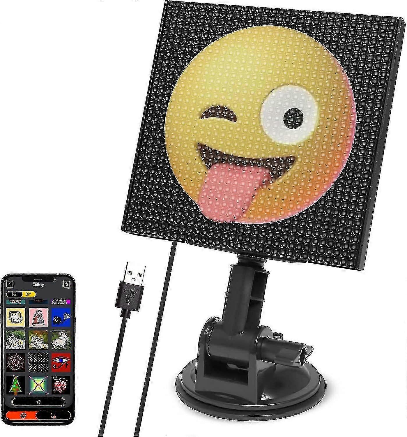 Led Sign For Car,pixel Display Screen,flexible Led Rgb Display,smartphone App Control Display For Home Decor,art Creation,bar,shop