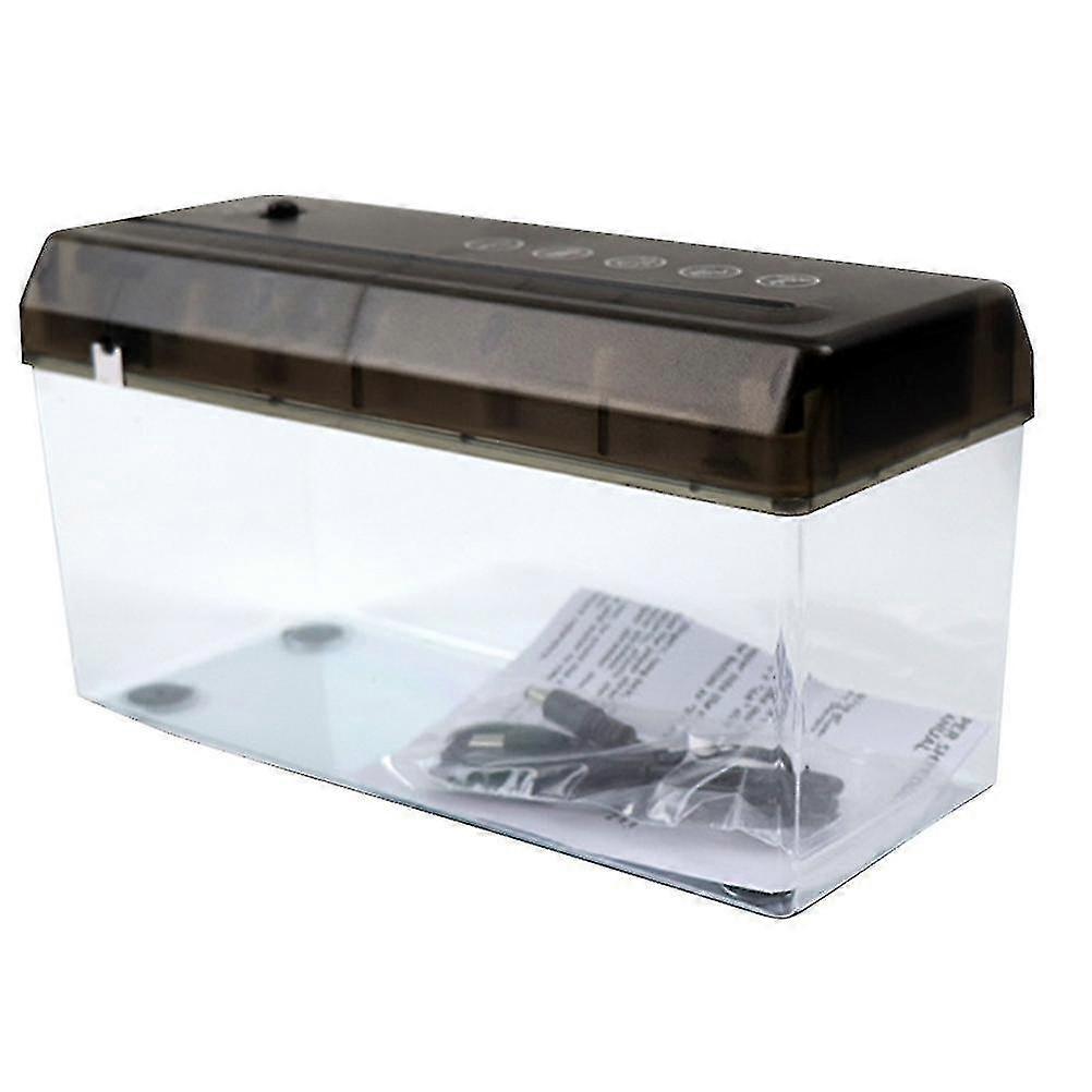 2025 Small Electric A4 Paper Shredder Strip Cut Desktop Office Usb Battery Shredder With 4l Wastebasket P