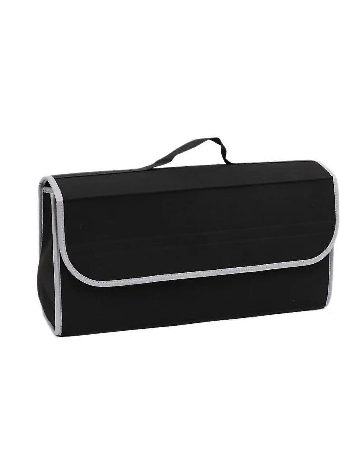 Foldable Felt Car Organiser for Storage Black 50 x 17 x 24 cm