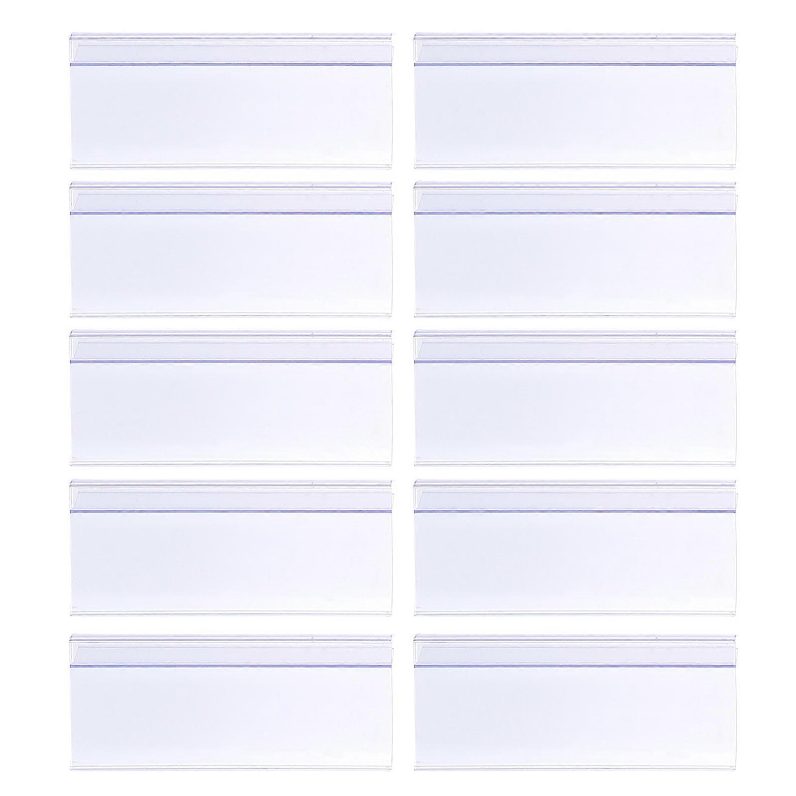 Retail Label Holder 10Set Suitable For Warehouse Classifying Transparent Material