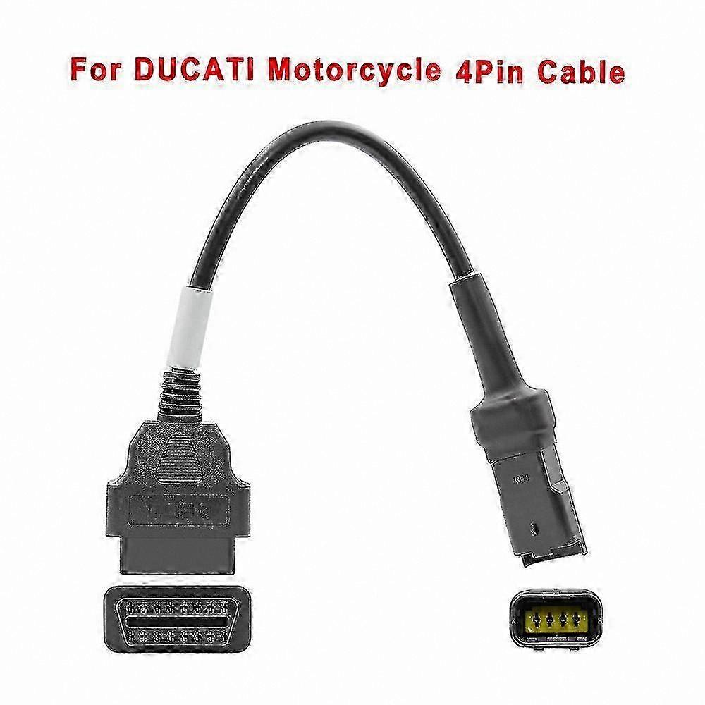 OBD2 to 4Pin Diagnostic Adapter Cable for Motorcycle Accessories Compatible with  Models