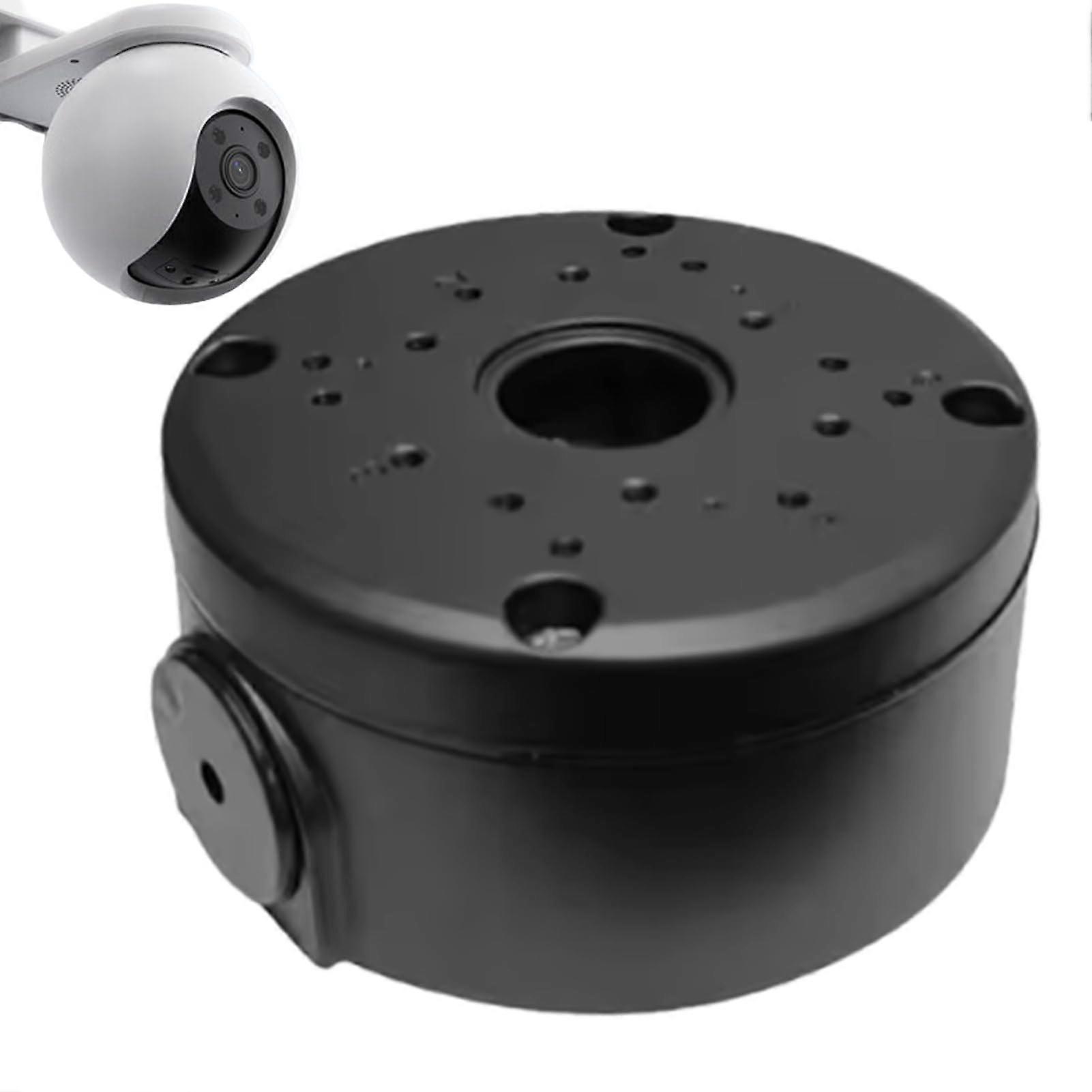 Surveillance Camera Junction Box Waterproof Outdoor Mounting Bracket Cable Management Box Wall Concealer Black