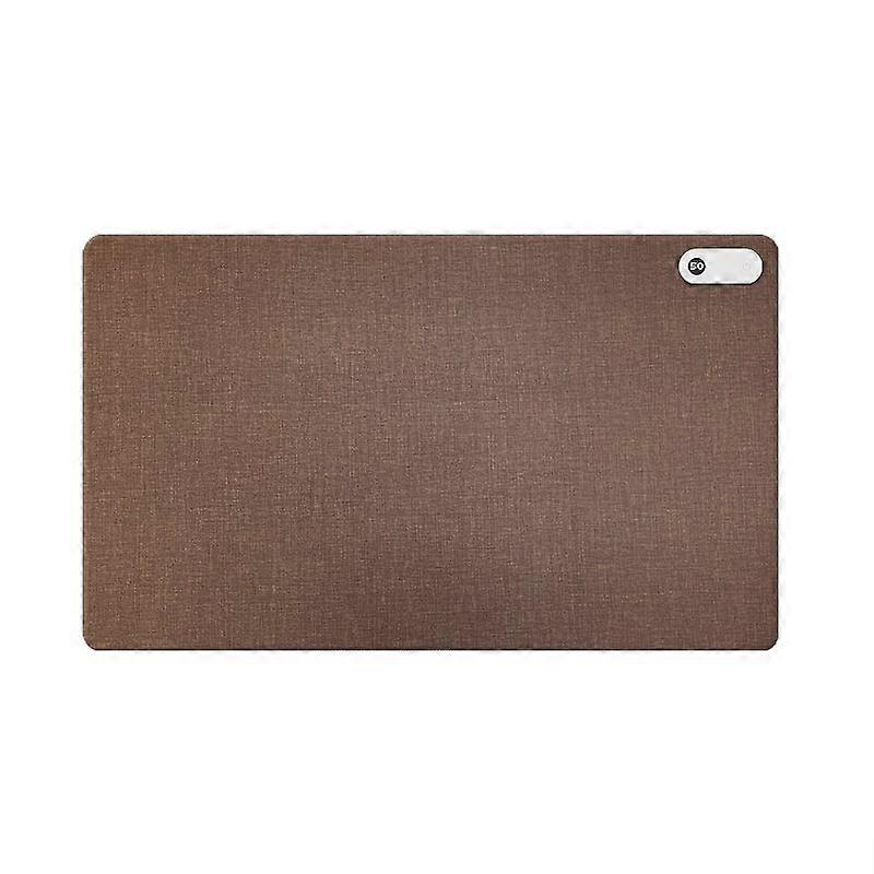 Smart Timing Heating Mouse Pad, Style:Brown 60x36cm Brown 60x36cm