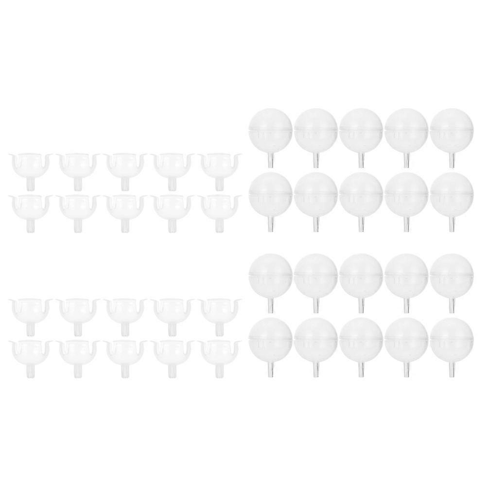 Candy Bouquet Chocolate Holder Flower Shaped Spherical Transparent Pp Diy Fixing Base 40Pcs