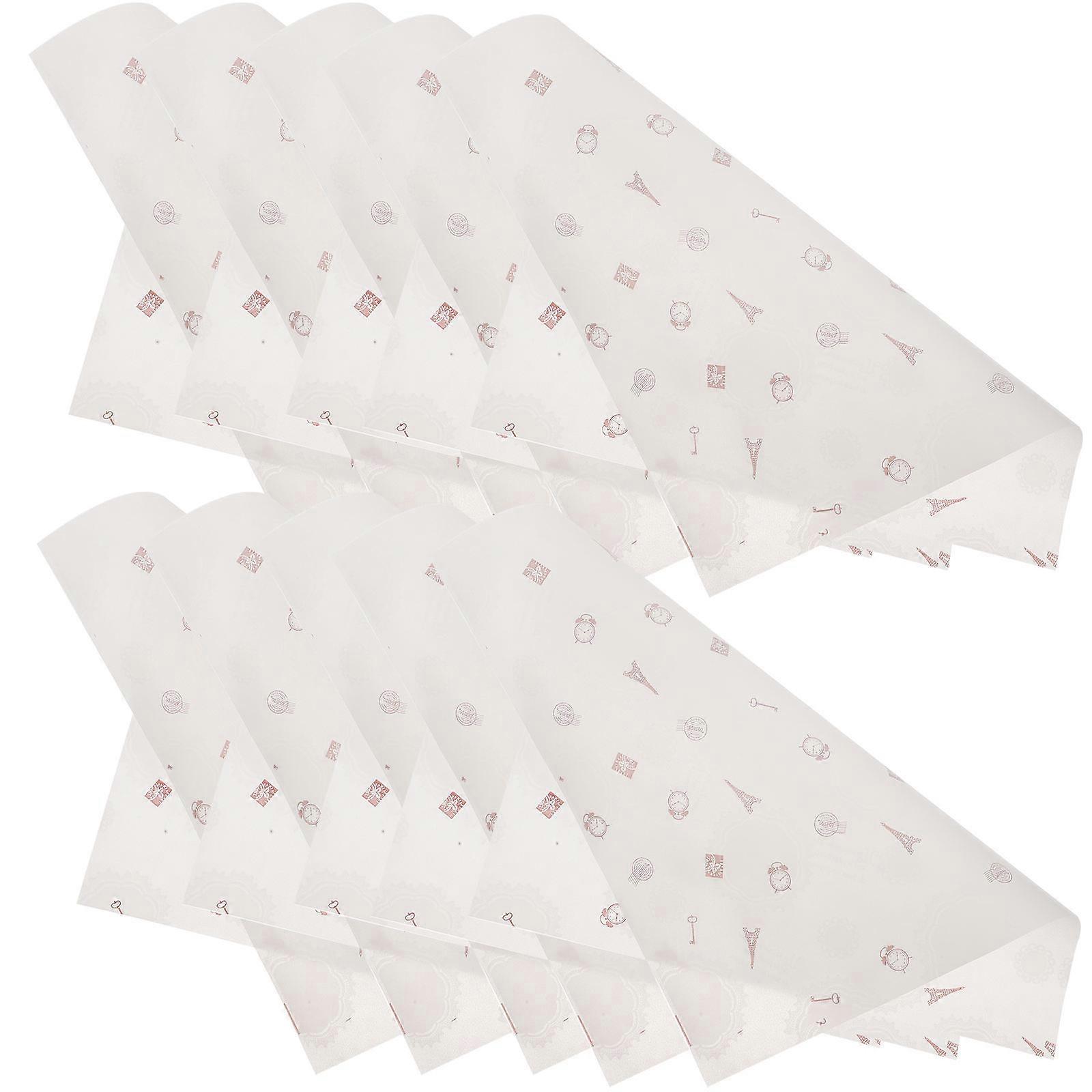 Decorative Baking Paper Baking Square White Food-Grade Material Food Packaging 50sheets