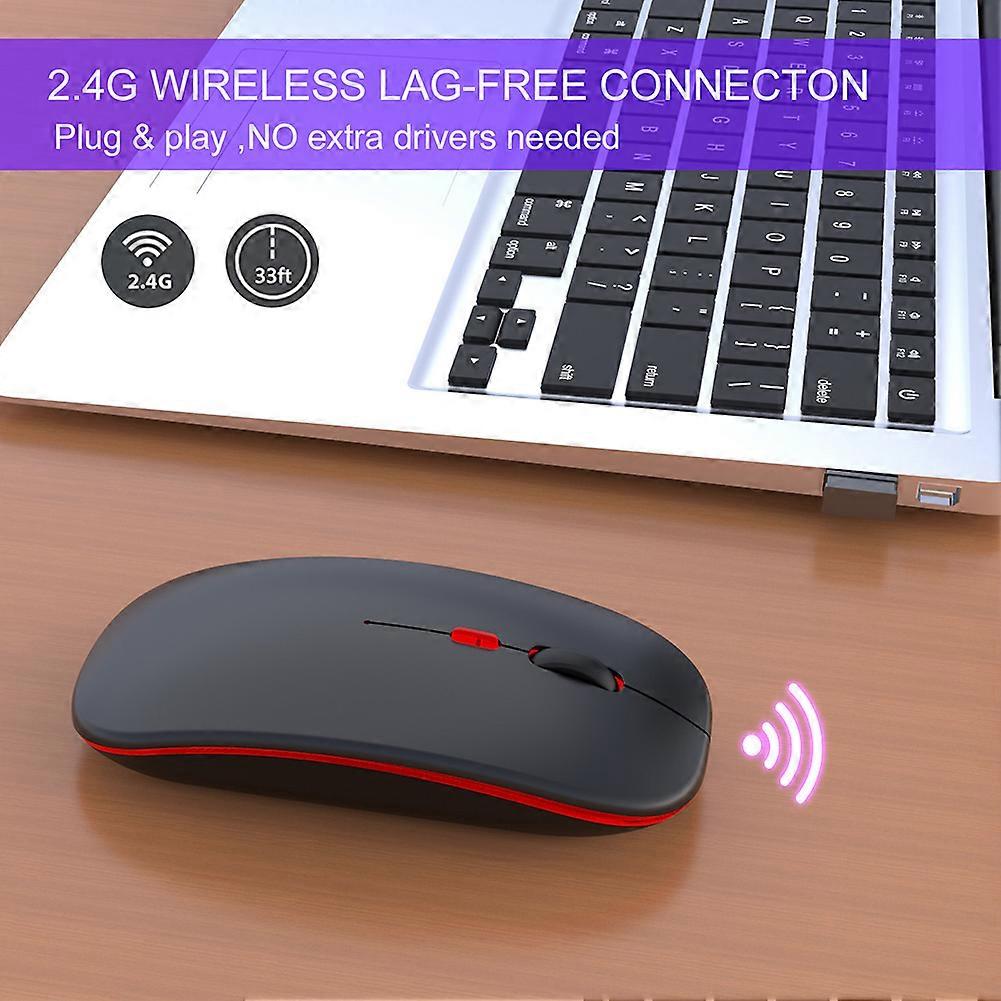 M40 Wireless Rechargeable Mouse 500mAh 2.4G Black Silver