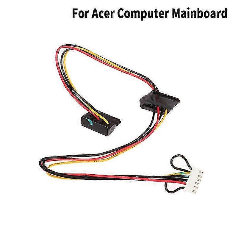 6-Pin to 2-Port HDD SATA Power Cable Connector for Acer Co