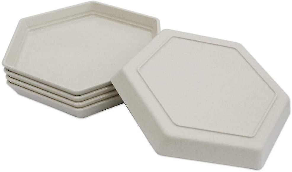 5 Pack Premium Dessert Plate, 6.7 X 5.9" Reusable Appetizer Plates