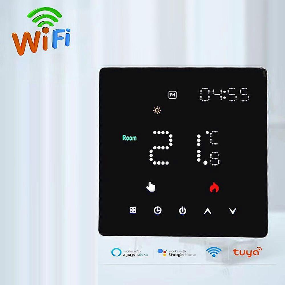 Tuya WIFI Temperature Controller Weekly Programmable Temperature Timing Setting Light Brightness Adjustable Thermostat Mobilephone Tuya APP Remotely C