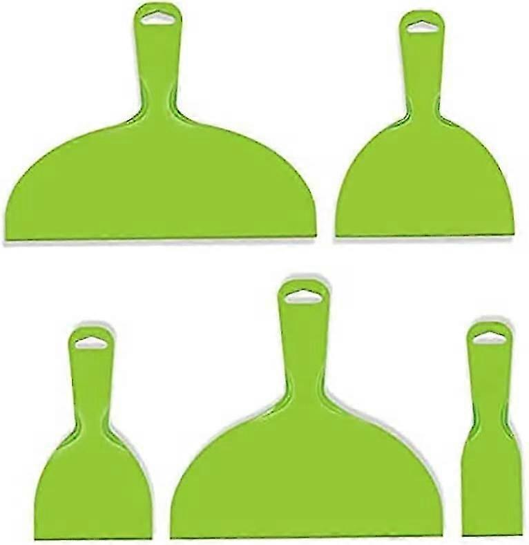 Spatula,5 PCS Plastic Wallpaper Scraper Putty Knives Drywall Blade Scraper Plastering Tools for Walls