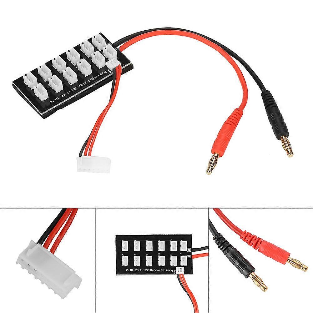 7.4V 2S LiPo Battery Parallel Charging Board 6.3x3.3cm with JST Connector