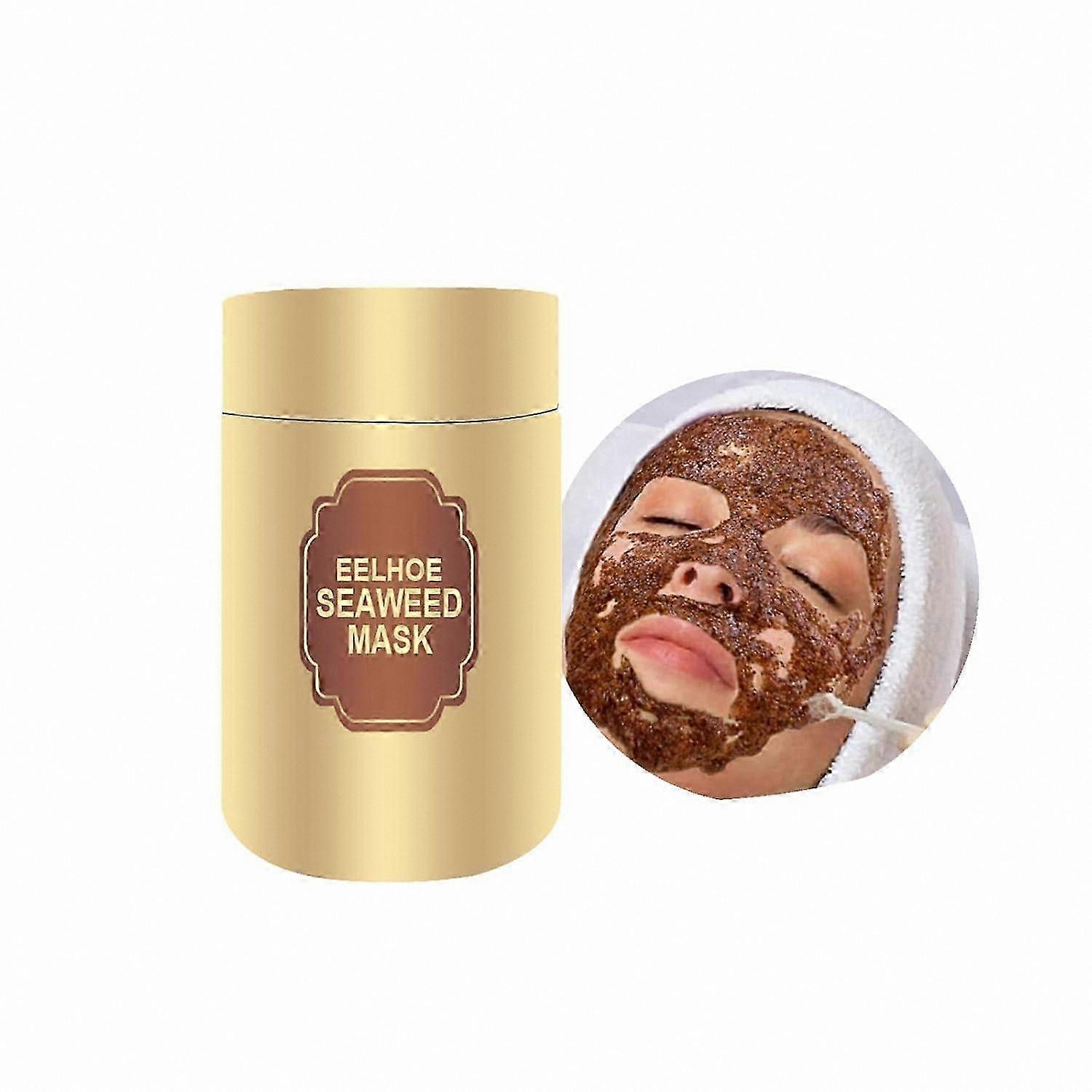 Hydrating Seaweed Mask for Deep Pore Cleansing and Skin Firming, No-Rinse Anti-Acne Care Solution