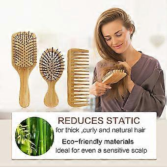 Hair Brush and Comb Set Air Cushion Hair Comb Detangling Wide Tooth Comb Anti-Static Hair Brushes Massage Scalp for Kids Adults