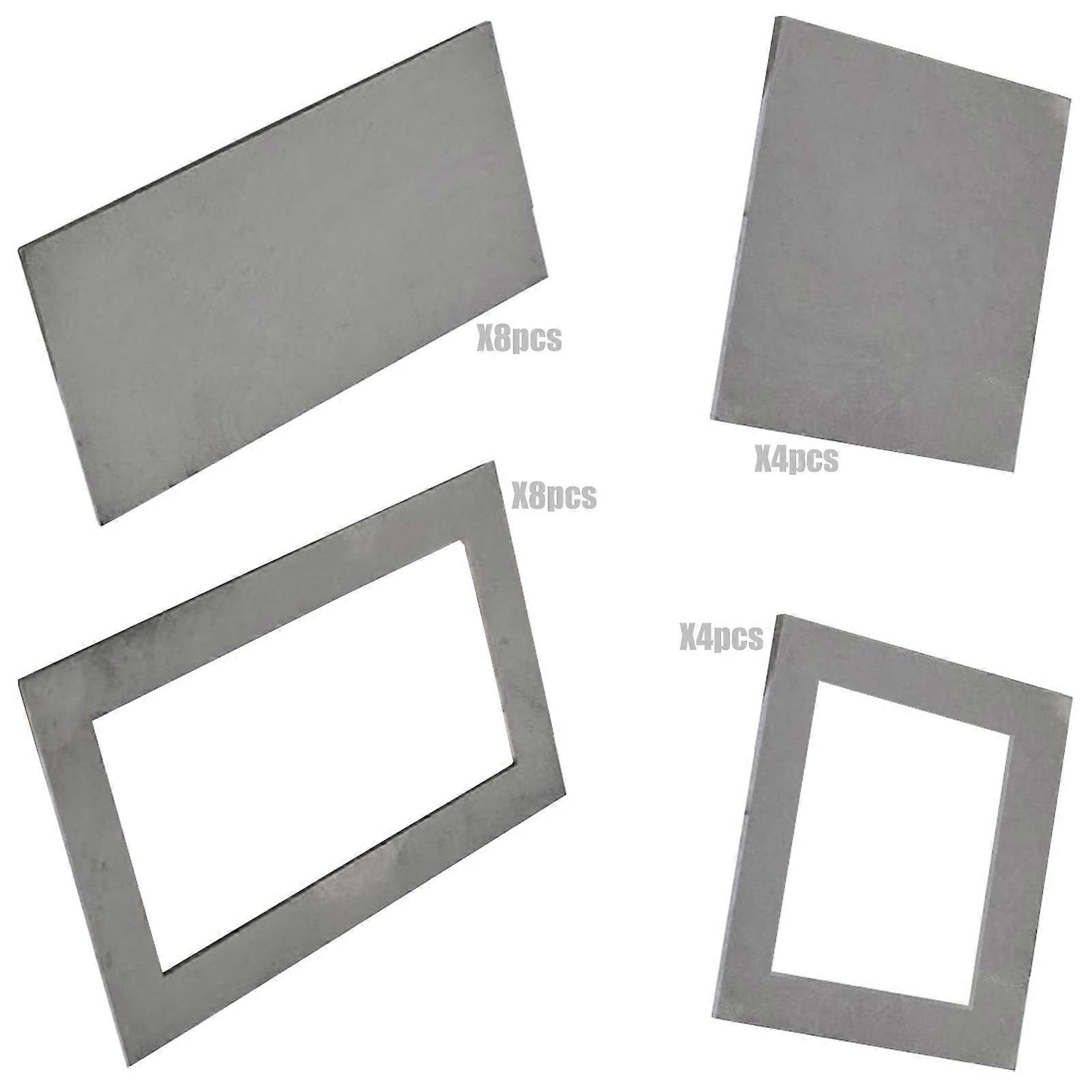 Practice Welding Kit 24Pcs Welding Coupons  Alloy Steel Sheets Multiple Techniques Application Multicolor