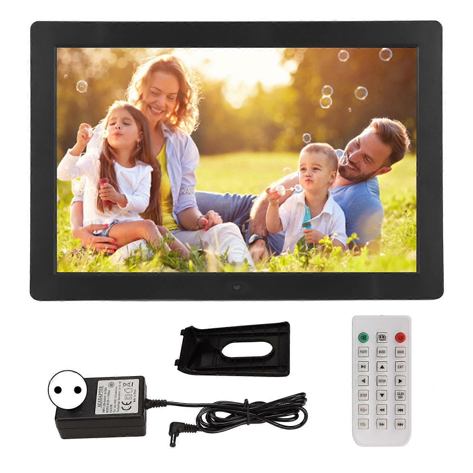 15.4" Digital Photo Frame - HD LED Display, Video & Sound Support, Remote Control