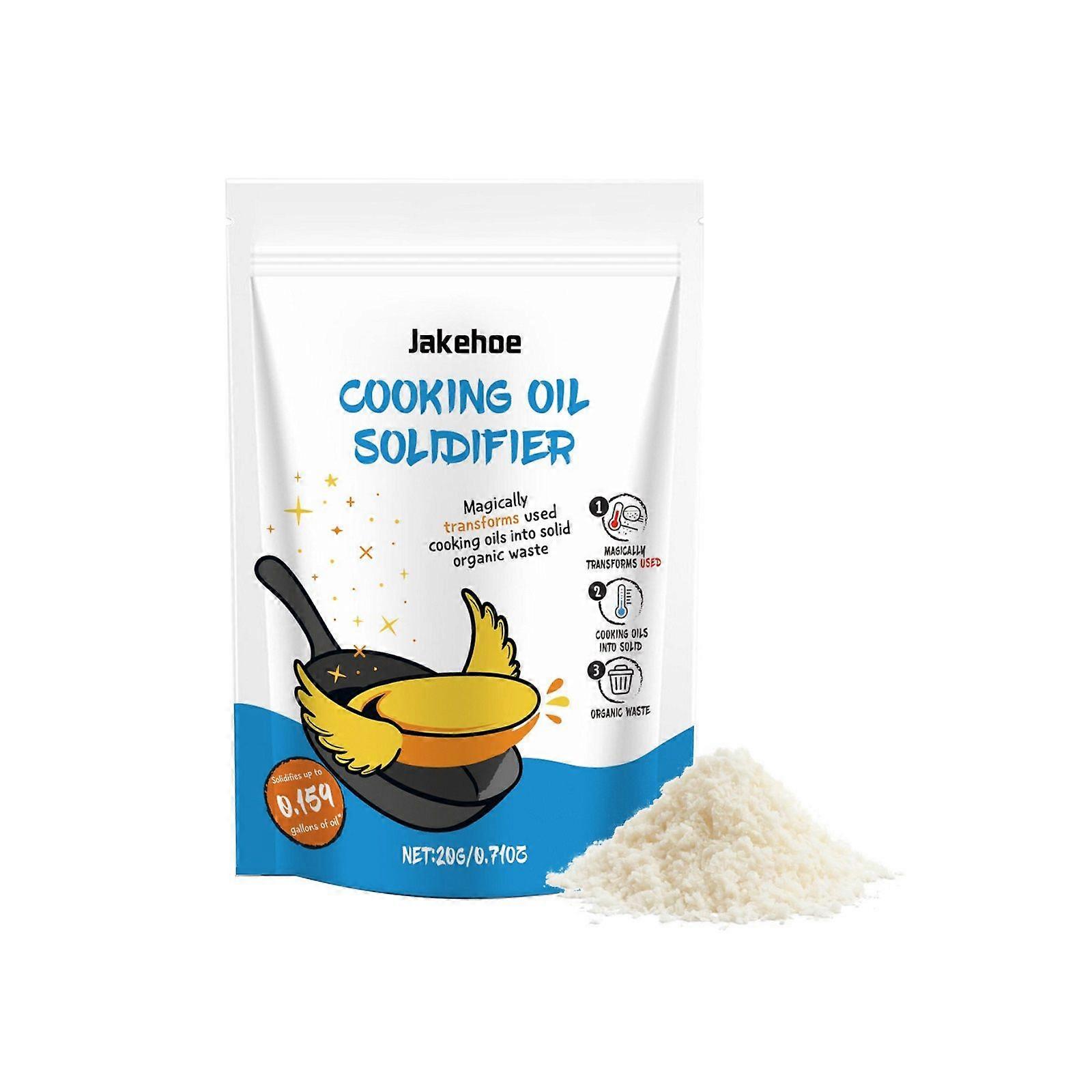 Cooking Oil Solidifier, Frying Waste Cooking Oil Solidifying Powder, 100% Plant-Based Cooking Oil Removal, Natural Oils Solidifies