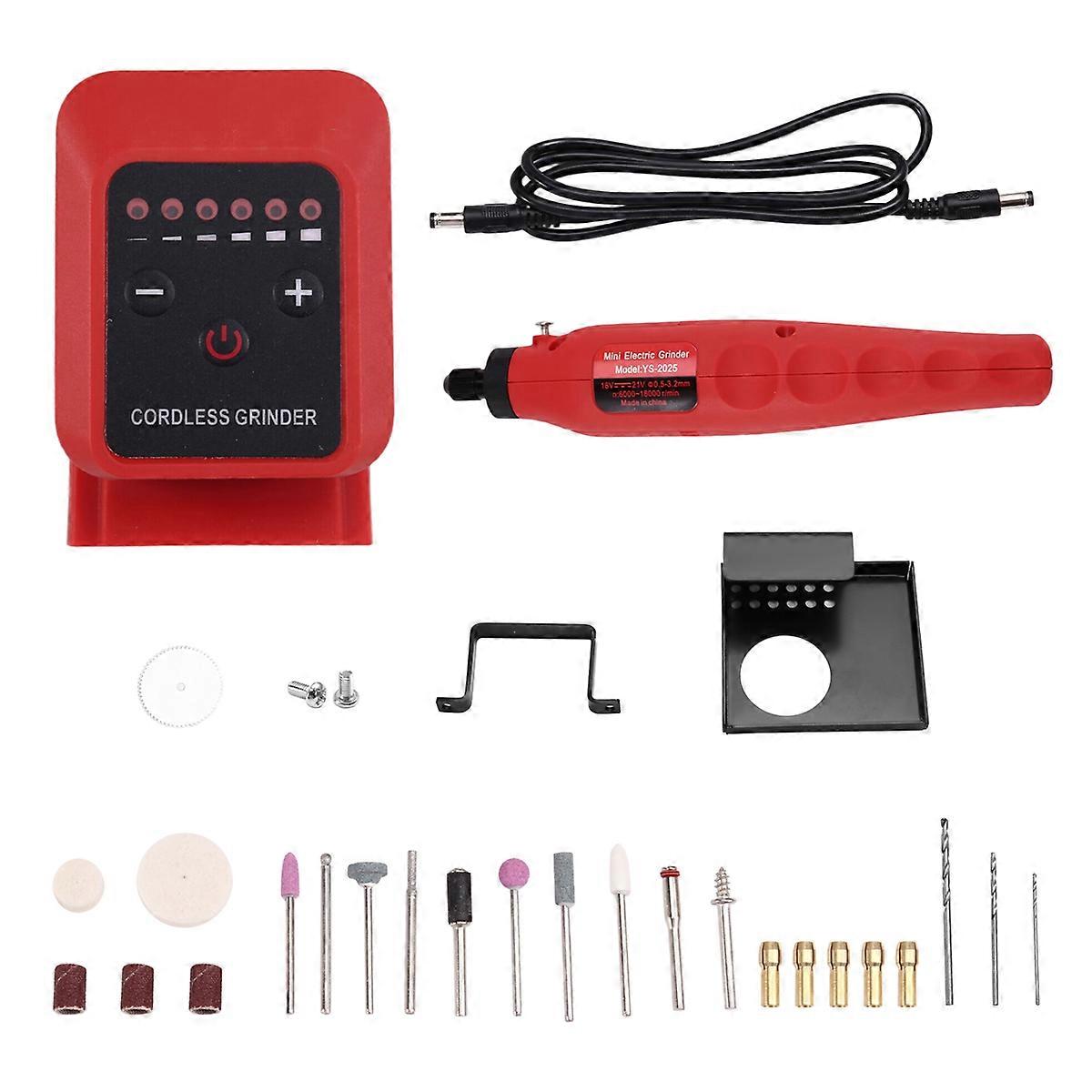 18-21v Lithium Battery Small Electric Grinder 6 Speed Adjustment for Battery Interface Small Electric Drill