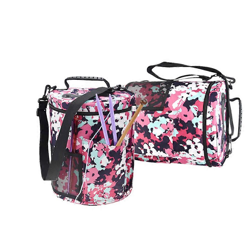 Knitting Yarn Holder Printed Wool Storage Bag For Rectangular Size Organizer 1Pack