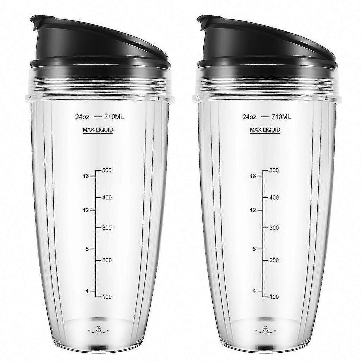 24OZ Replacement Cups Compatible for Ninja BN401, BN701, SS101, BN400, BN800, BN801 Blender