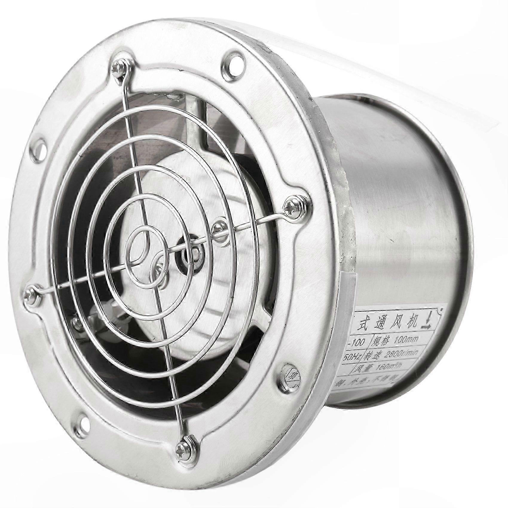 Exaustor de Aço Inoxidável de 4 Polegadas para Extrator de Ventilação de Duto de Janela