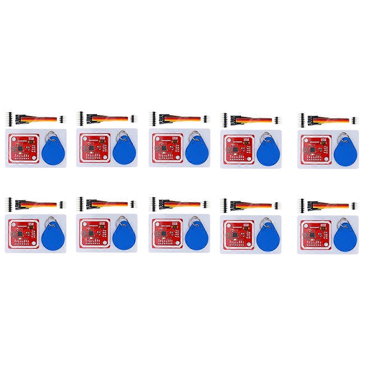 10PCS PN532 NFC RFID Wireless Module V3 User Kits Reader Writer Mode IC S50 Card PCB Attenna I2C IIC