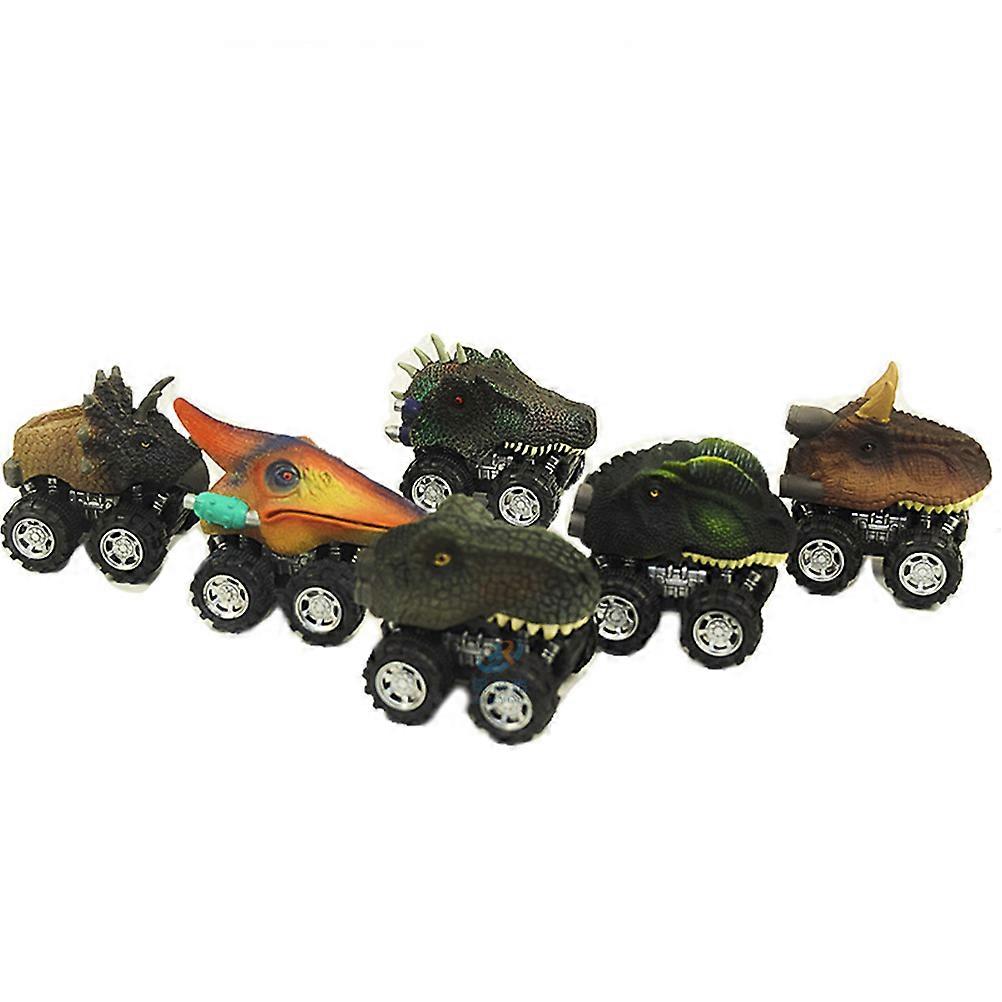 Durable Back Dinosaur Vehicles for Kids Playing Assorted Color Safe Non Toxic Plastic 6