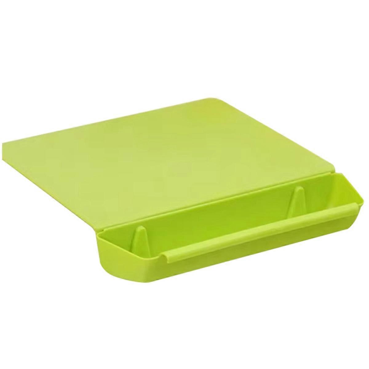 Candy Color Kitchen Practical 2-in-1 Storage with Vegetable Slot Cutting Board Cutting Board Plastic Thickened Green
