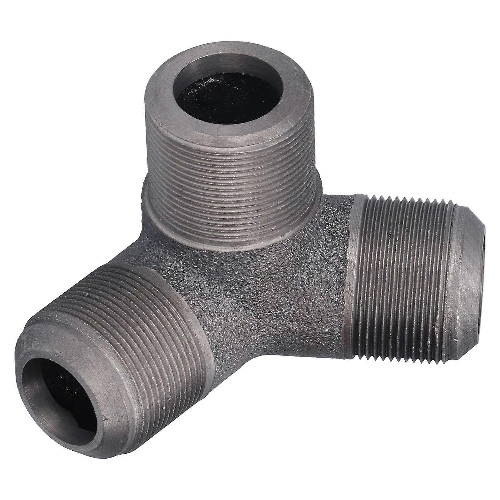 90° Oblique 3-Way Cast Iron Pipe Fitting, 32mm Thread Size
