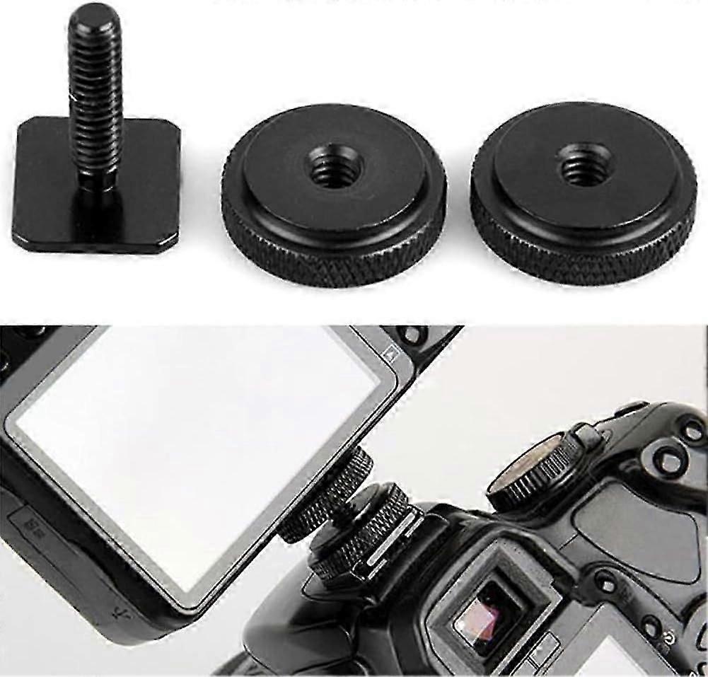 Tripod mounting screw for flash shoe, compatible with 1/4inch devices for enhanced camera setup