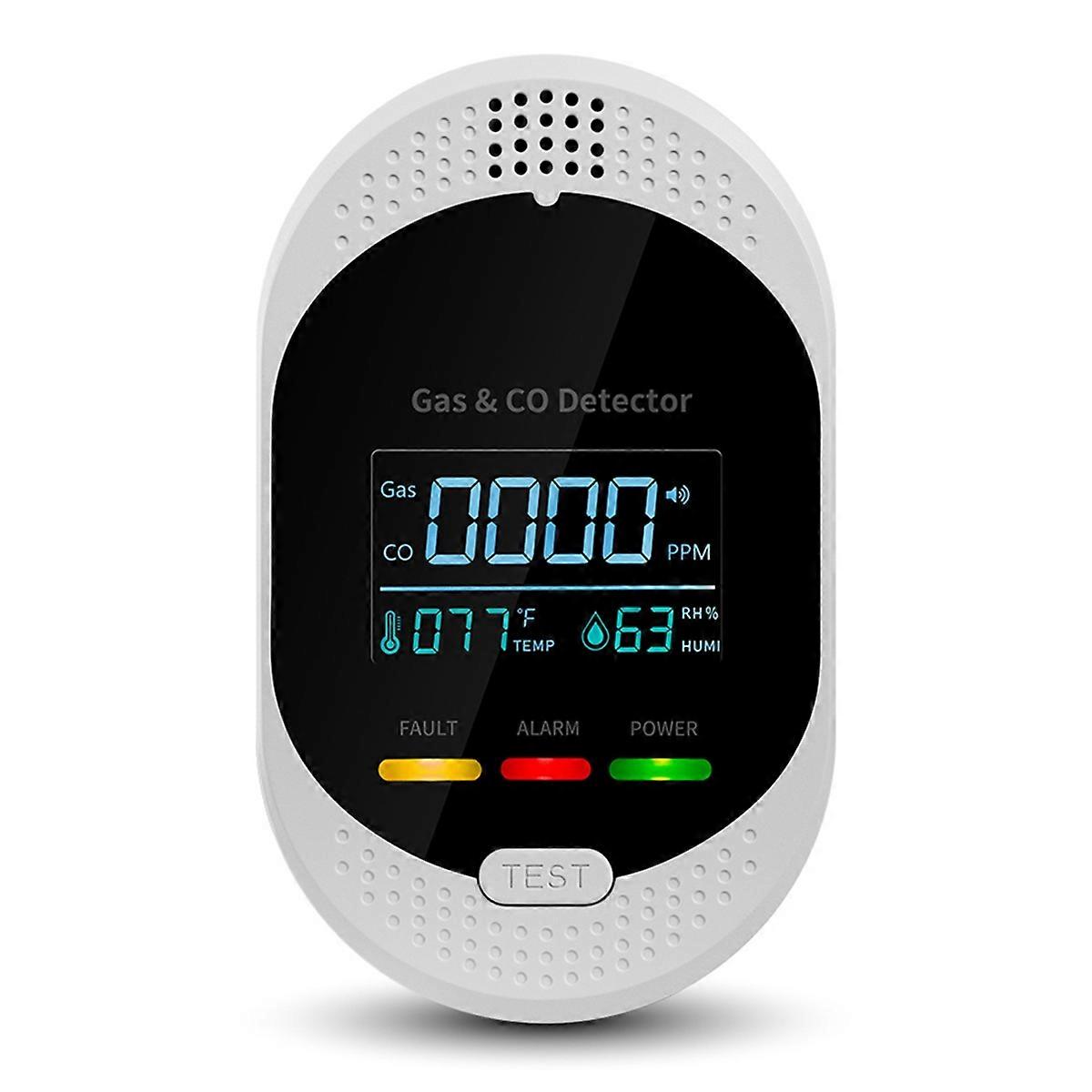 Carbon Monoxide Detectors,Plug in CO and Gas Detector with Humidity,Combination Gas&Carbon Monoxide