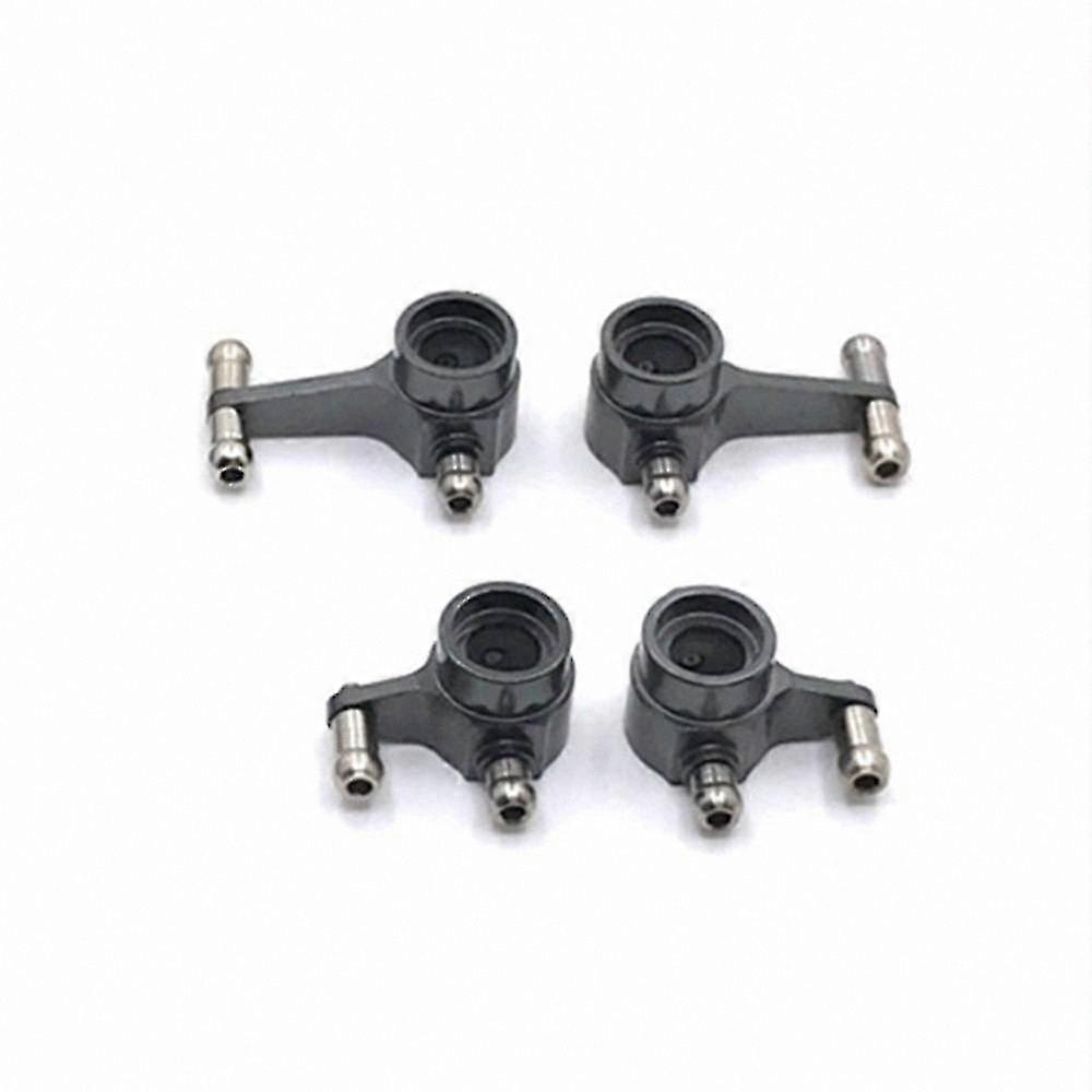 4PCS Steering Cups Upgrade for 1/28 RC Car Models, Durable Metal Front and Rear Components Replacement Parts