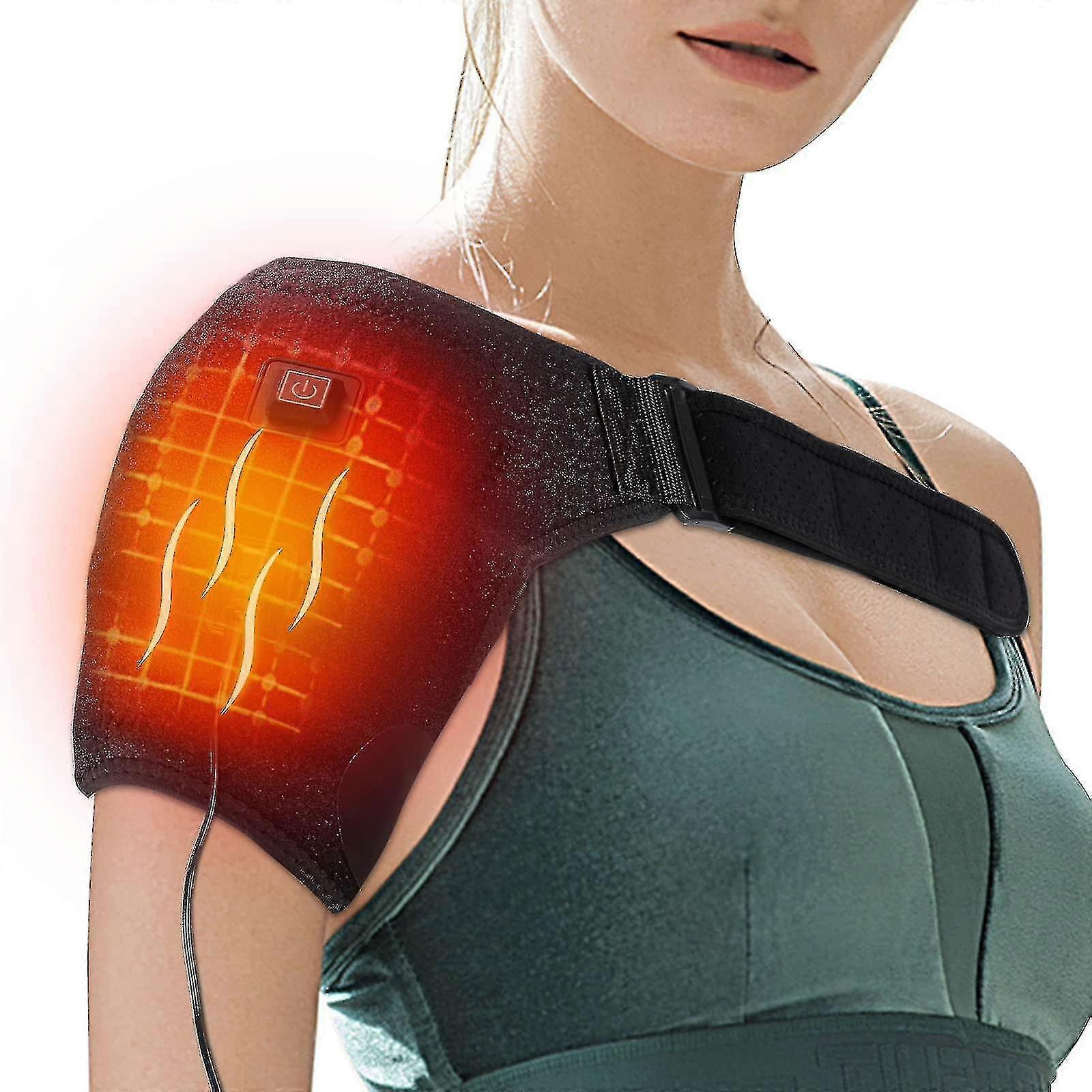 Shoulder Heating Pad with Adjustable Temperature - Electric Heat Wrap