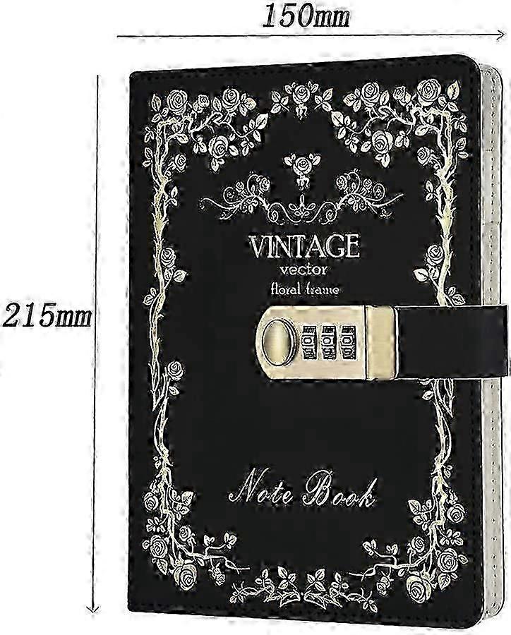 Notepad With Combination Lock - Diary With Padlock, Size 215 * ...