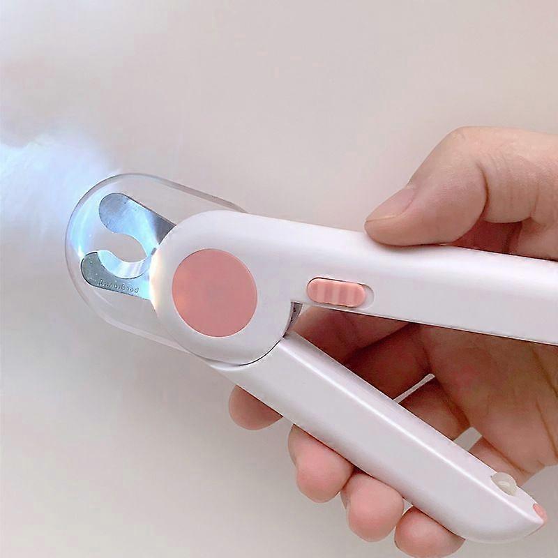 Pet Nail Clipper with LED Light and Nail File, Dog Claw Trimmer with Bright Light to Avoid Excessive Cutting - Pet Grooming Tool for Tiny Dog Cat Kitt