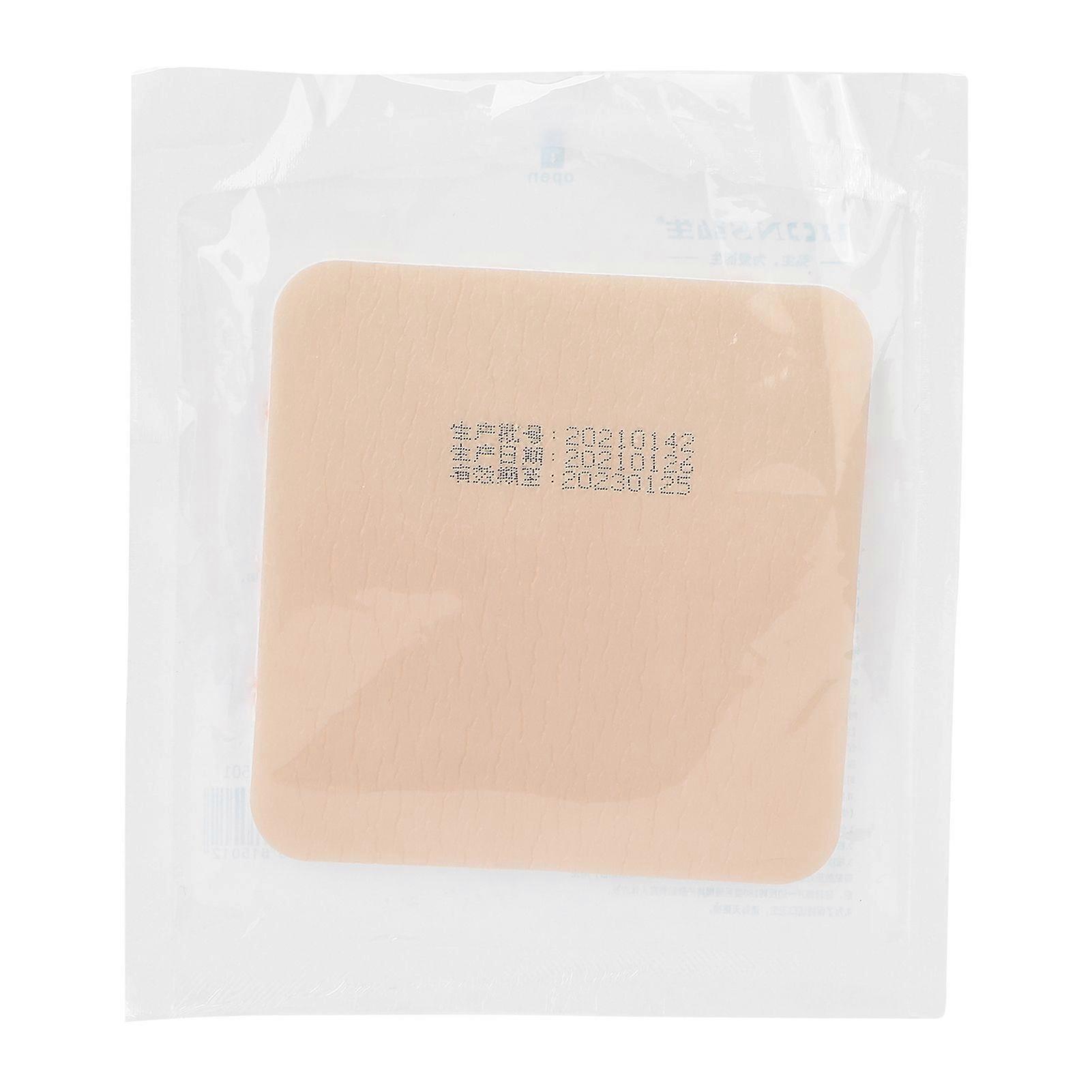 Silicone Adhesive Dressing Wound Healing Foam Square Absorbent Dressing Foam with No Border