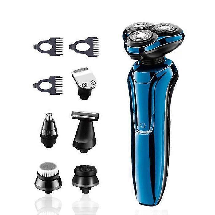 Electric Shaver for Men, 3D Rechargeable Men's Razor with 6-in-1 Beard Trimmer, IPX6 100% Waterproof Wet&Dry LCD Display