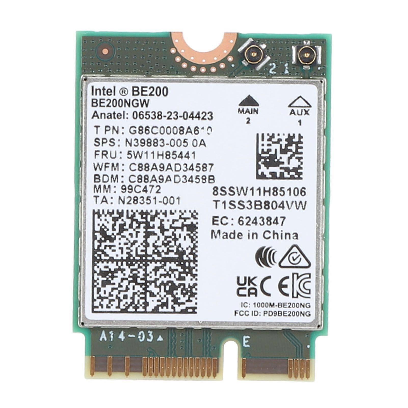 Draadloze netwerkkaart voor Intel BE200 Laptop Computer WiFi-netwerkkaart M.2 NGFF-interface BE200NGW