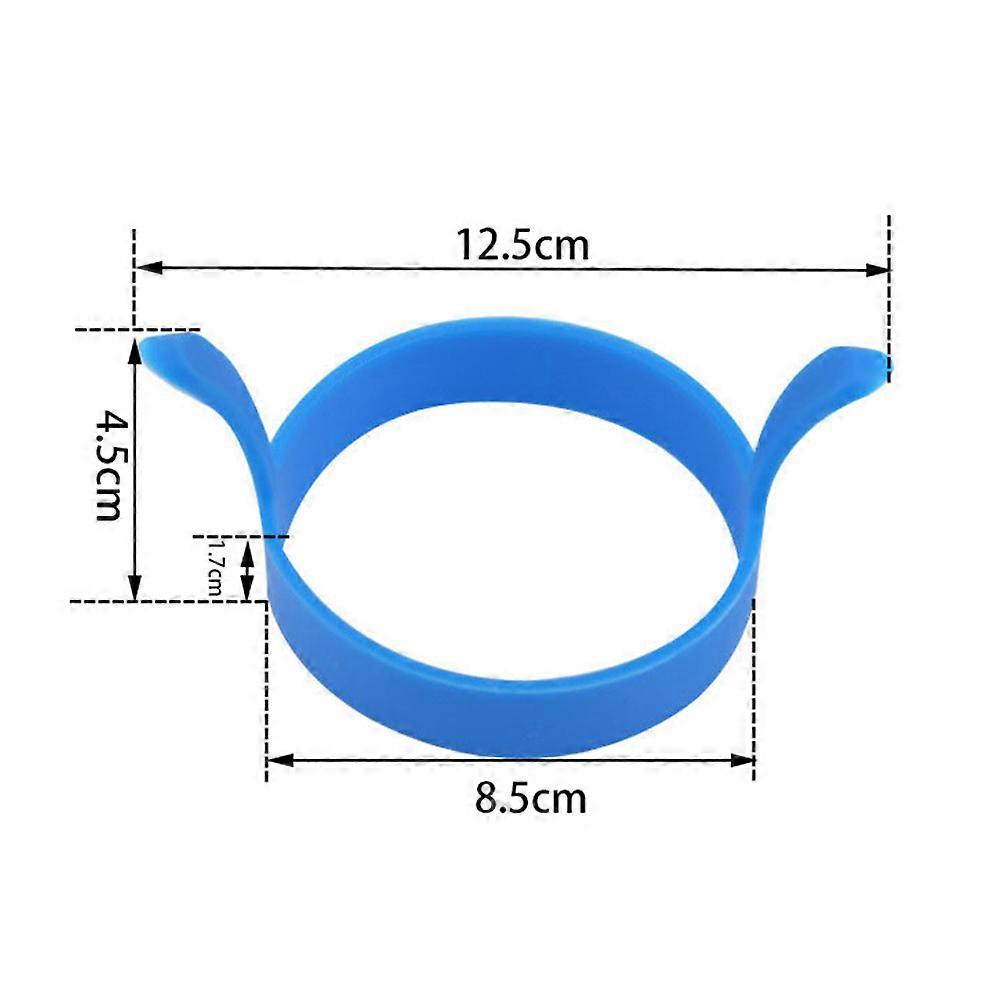 3Pcs Silicone Cooking Mold Egg Ring for Cooking Blue Nonstick Kitchen Tool
