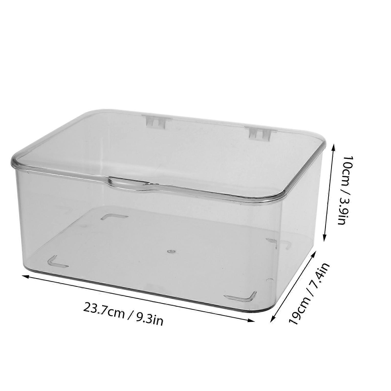 Phone Storage Clear Desk Organizer Storage Containers with Lid