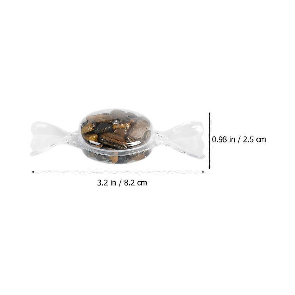 Plastic Candy Ornament Desktop Candy Decor with 4Pcs Crystal Stone