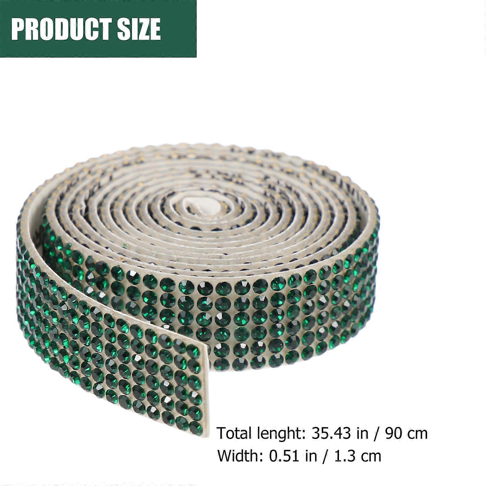 Craft Ribbon Multi-Function Cup Ribbons Birthday Party Decorations Green Glass Hot Melt Glue for 3 Rolls