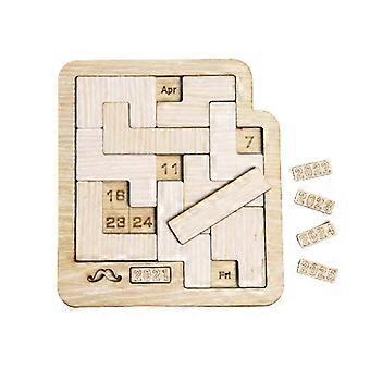 Daily Calendar Puzzle Wooden Calendar Play A Different Puzzle To Display The Date Difficult Jigsaw
