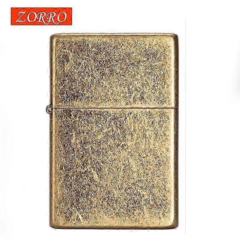 suitable for brass kerosene windproof lighter, ultra-thin square angle classic design