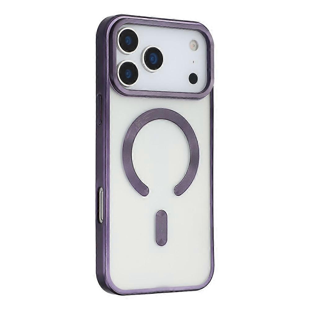 Compatible For iPhone 17 Pro Case Matte Electroplating Phone Cover Compatible with MagSafe
